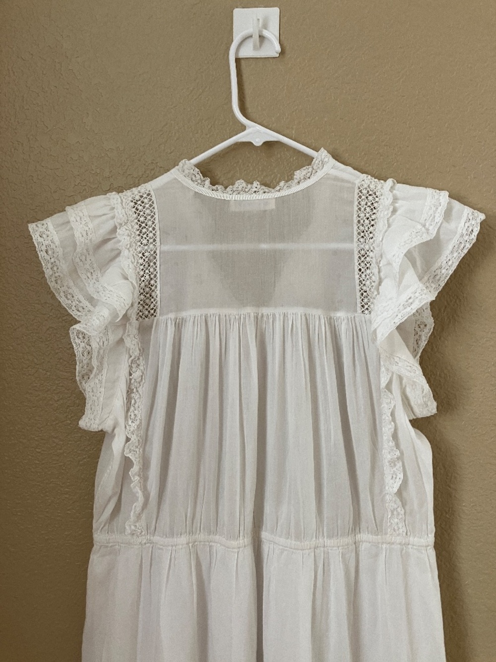 Ulla Johnson Elvina Dress Size 4 Midi Cotton Off White - Picture 4 of 8